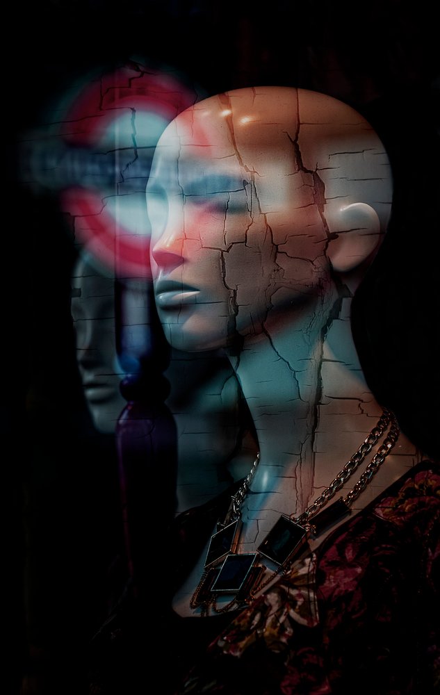 Elegant Cracked Mannequin by Chris Hamilton