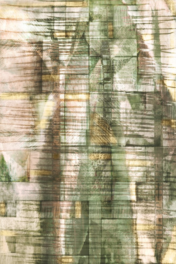 Abstract Textured Stripes by Christina Sillen