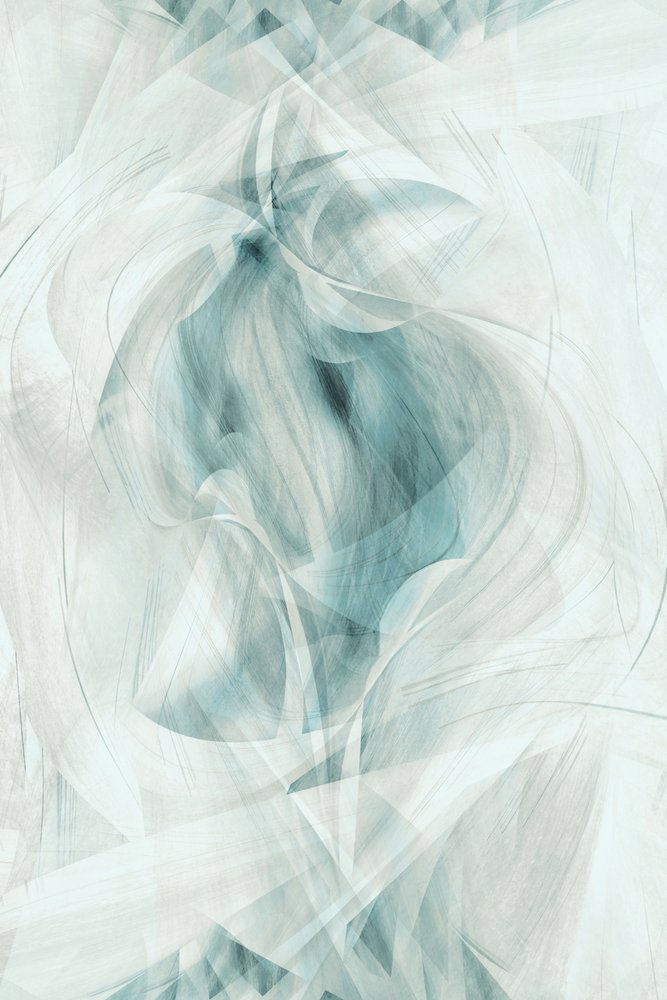 Ethereal Aqua Swirl by Christina Sillen