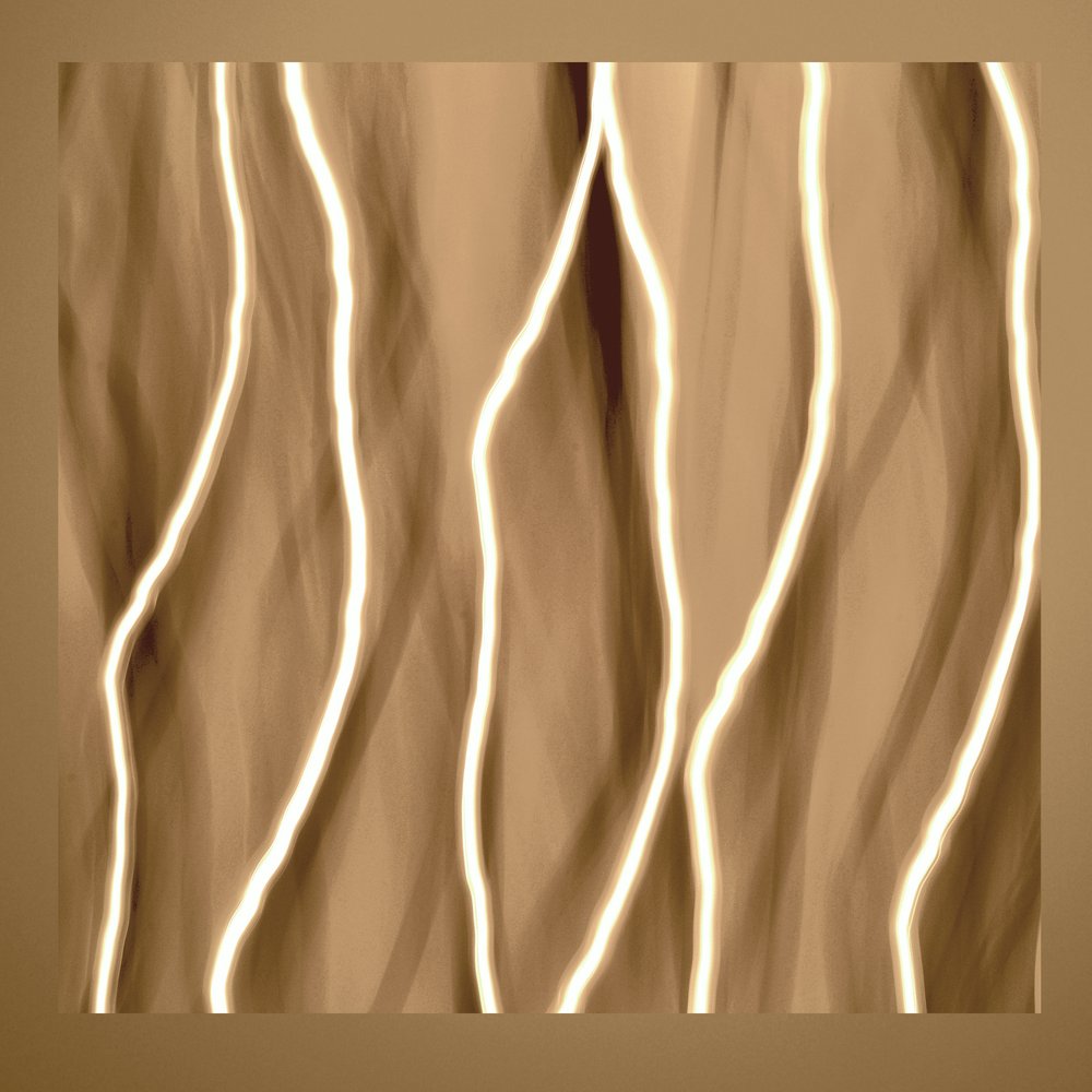 Golden Fluid Lines by Christina Sillen
