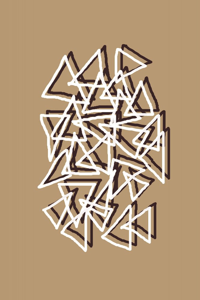 Layered Geometric Triangles by Christina Sillen