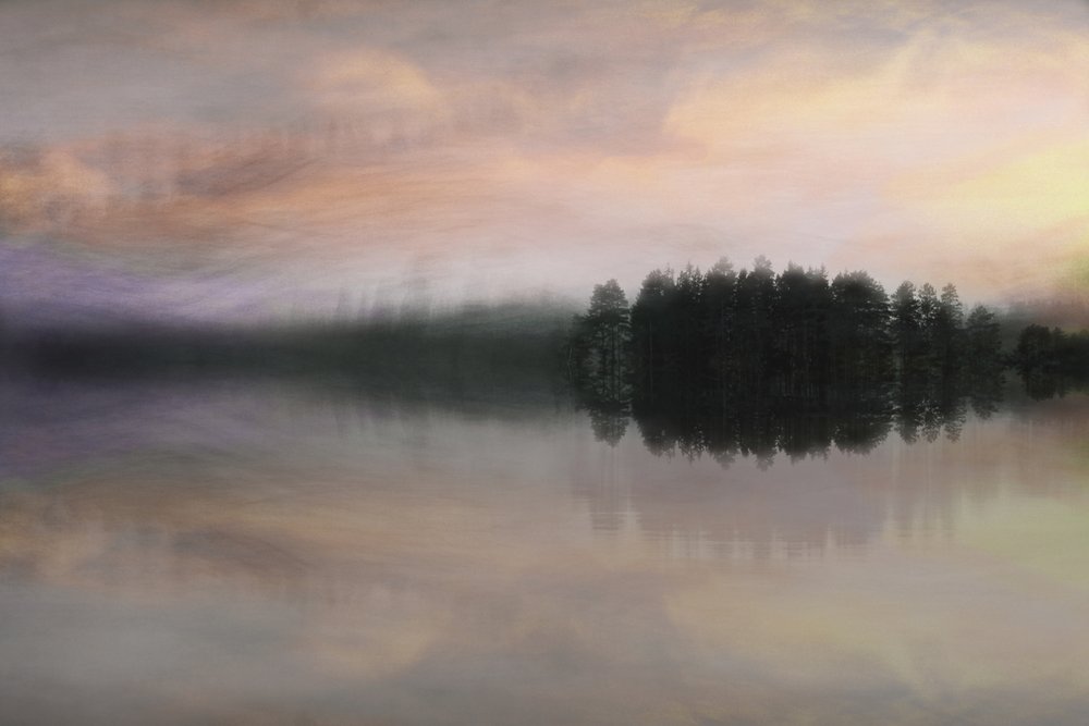 Misty Lake Horizon by Christina Sillen
