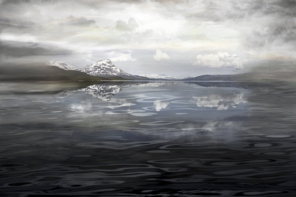 Misty Mountain Reflection by Christina Sillen