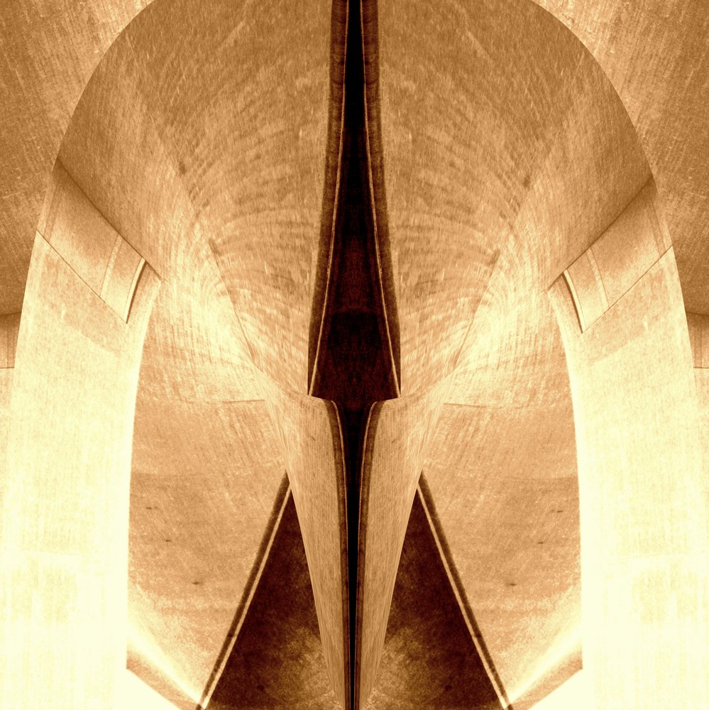 Sepia Architectural Symmetry by Christina Sillen