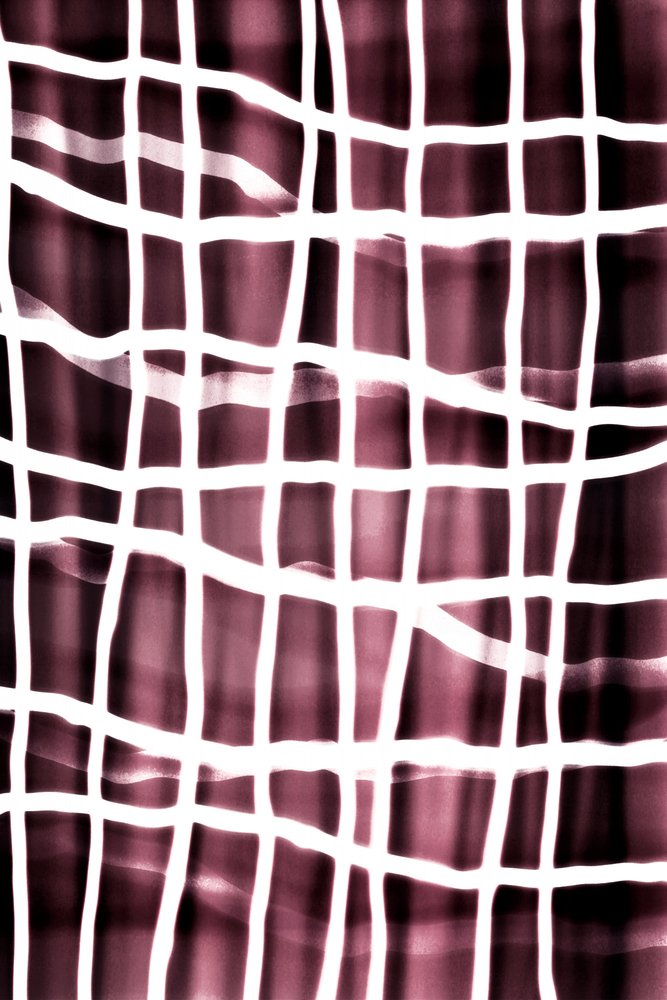 Soft Burgundy Grid by Christina Sillen
