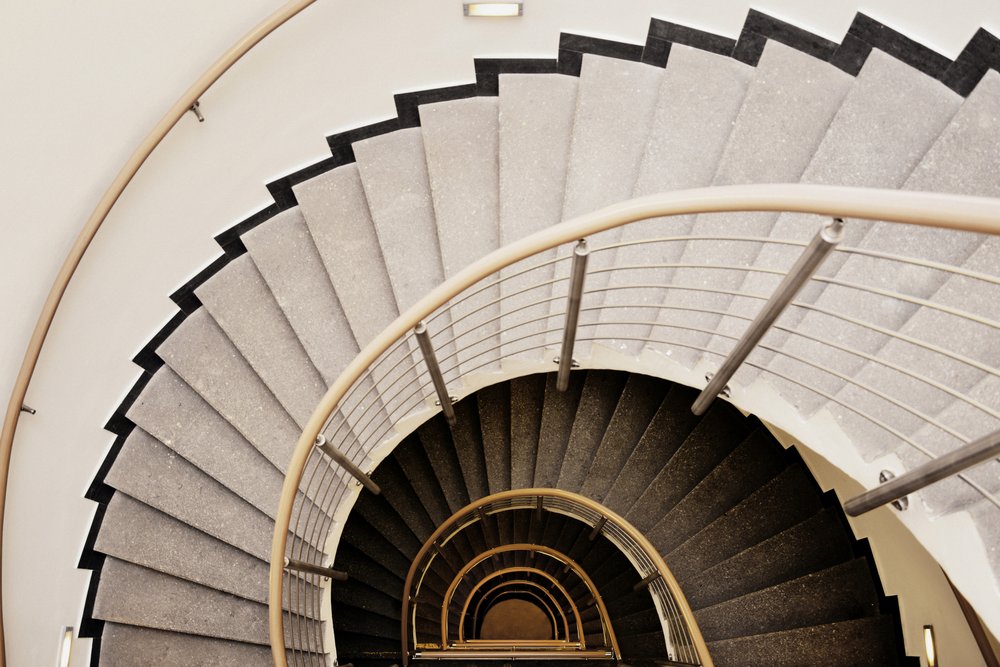 Winding Spiral Staircase by Christina Sillen