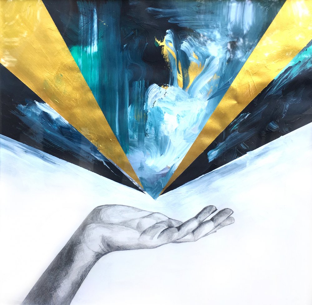 Open Hand Golden Light by Christine Lindstrom