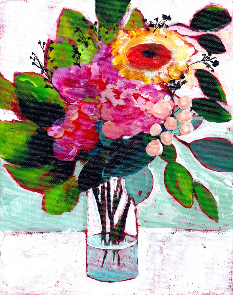 Vibrant Floral Bouquet by Christine Lindstrom