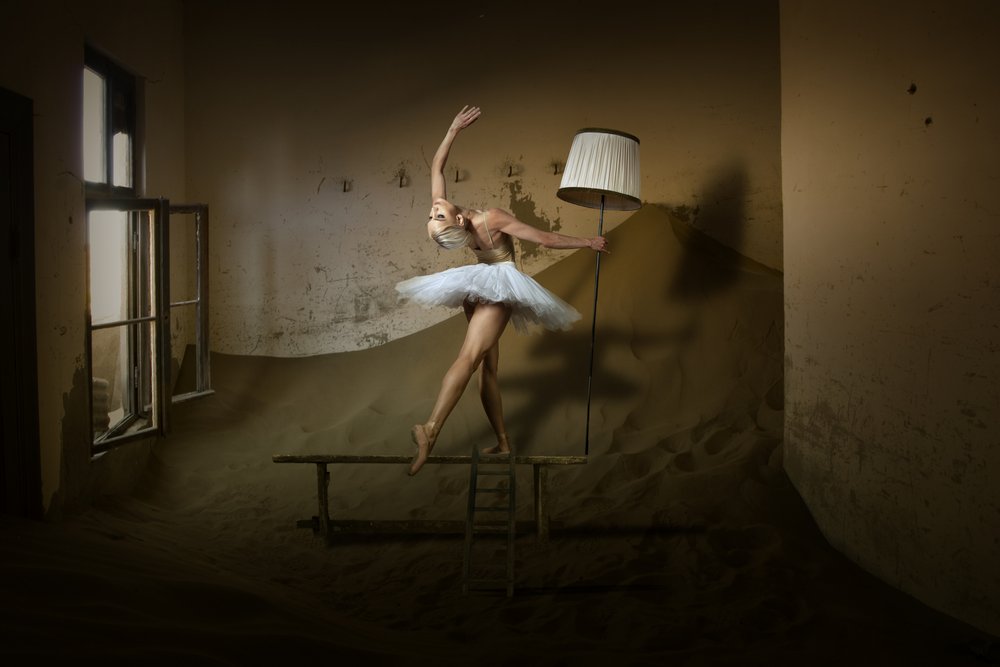 Ballerina Empty Room by Christine von Diepenbroek