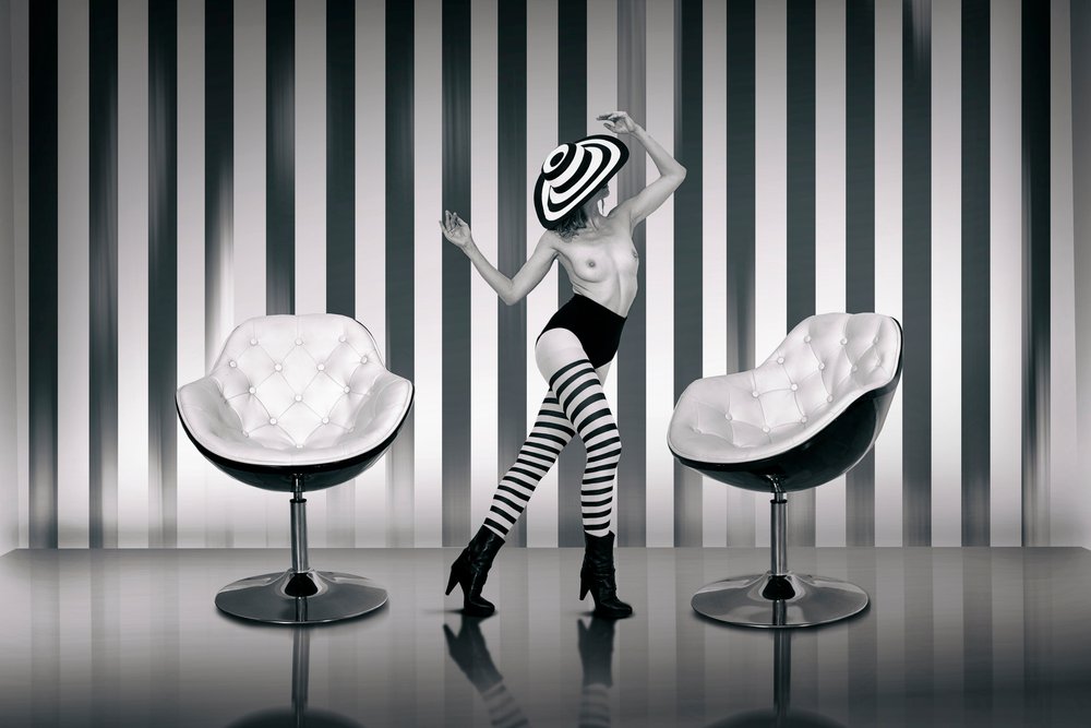 Chic Nude Stripes by Christine von Diepenbroek