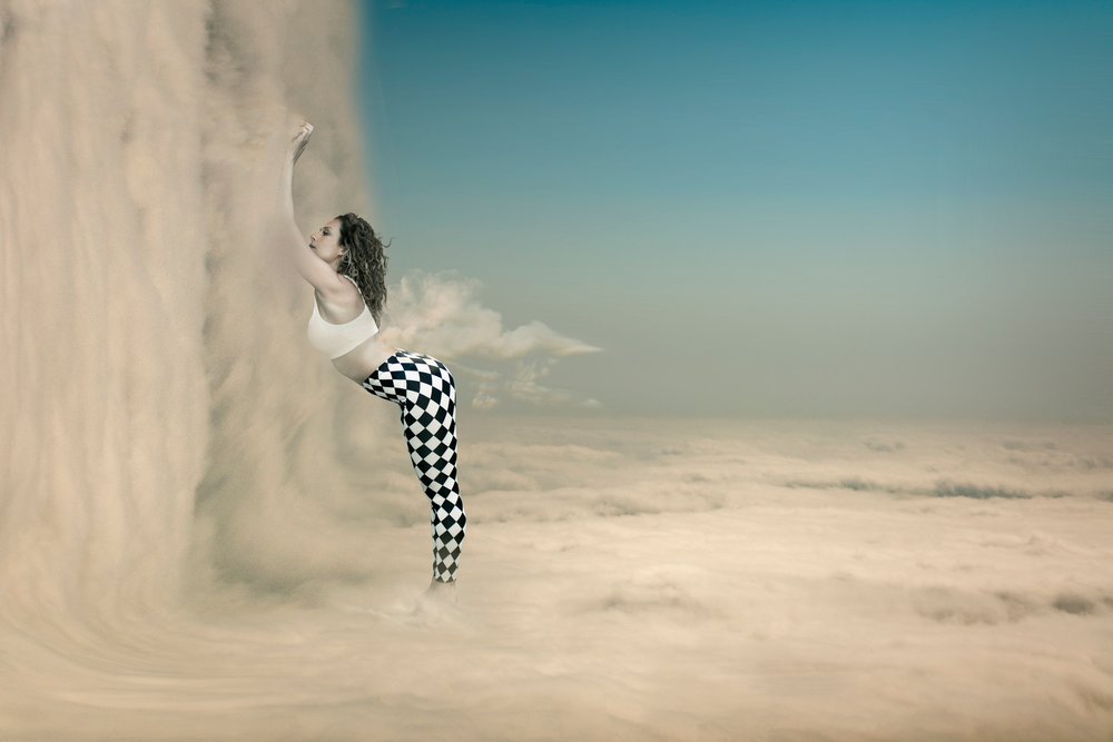 Dream Woman Among Clouds by Christine von Diepenbroek