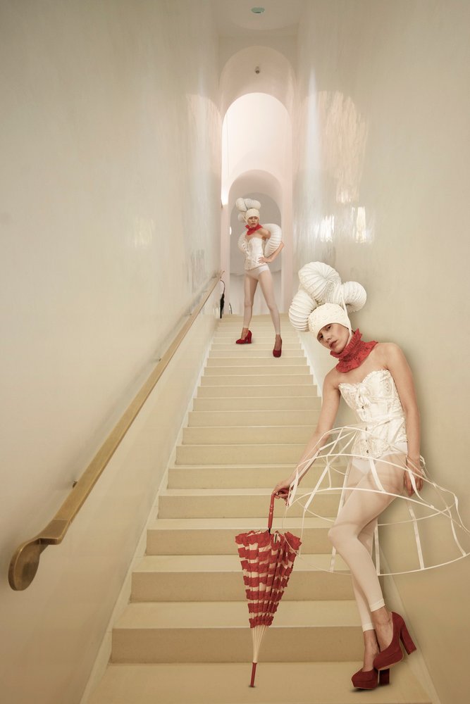 Elegant Staircase Fashion by Christine von Diepenbroek