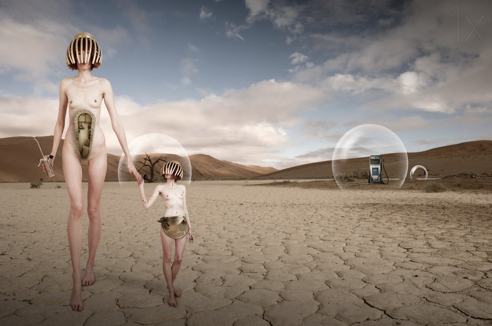 Futuristic Desert Figures by Christine von Diepenbroek