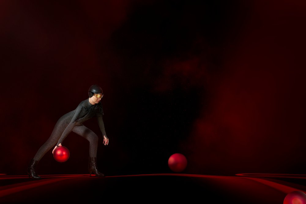 Futuristic Red Ball by Christine von Diepenbroek
