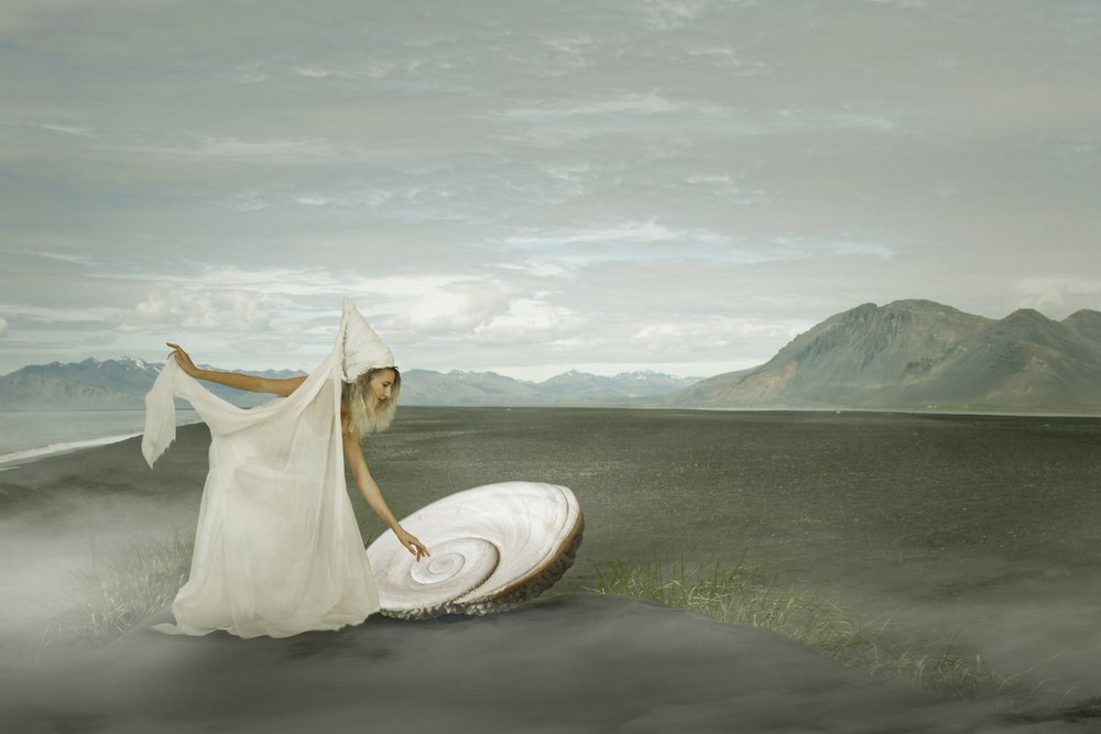 Mystical Woman and Shell by Christine von Diepenbroek