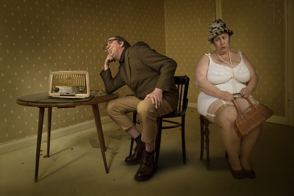 Quirky Couple and Radio by Christine von Diepenbroek