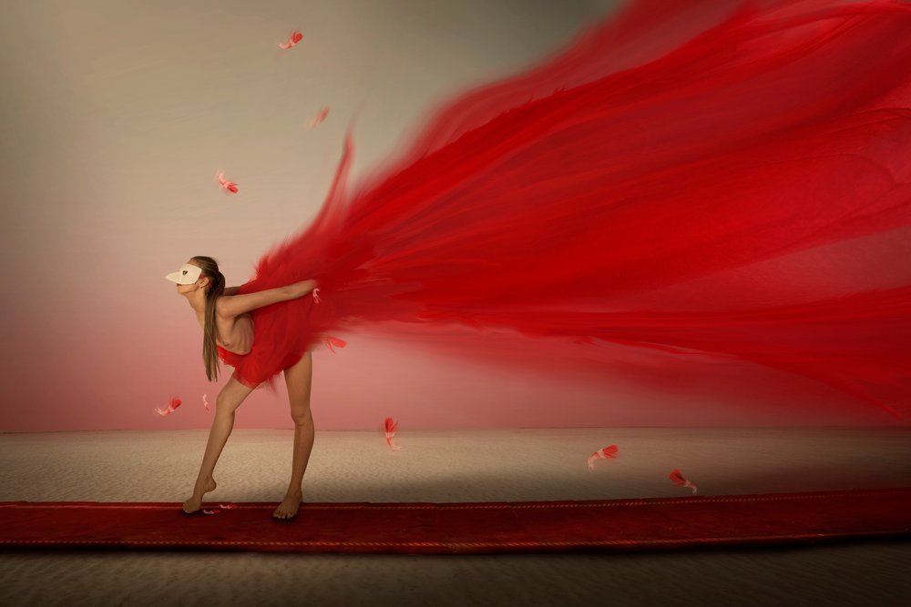 Red Masked Dancer by Christine von Diepenbroek