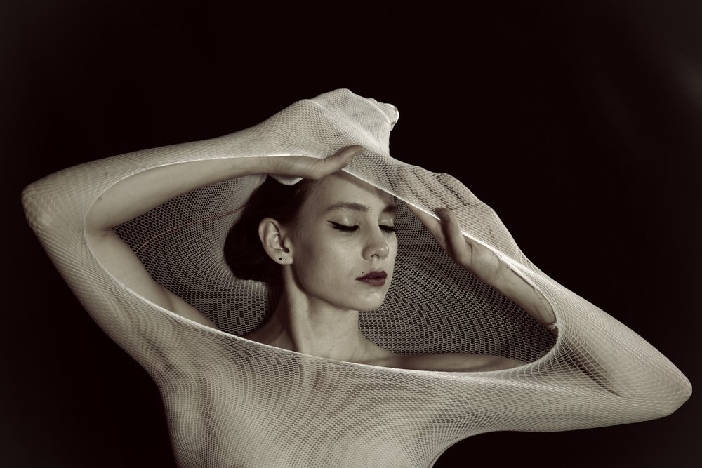 Sensual Netting Portrait by Christine von Diepenbroek