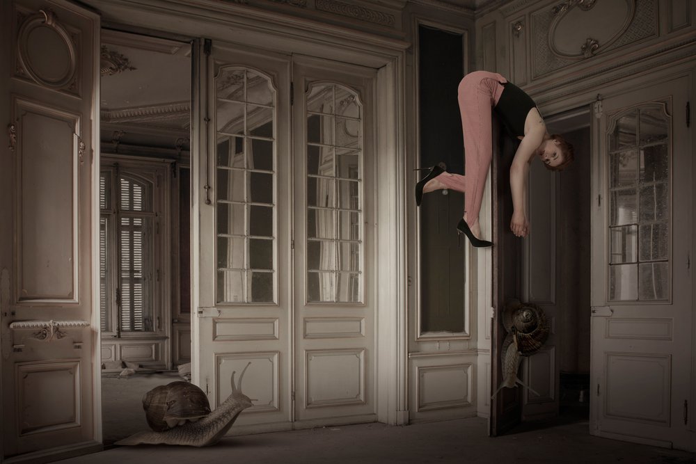 Upside Down Woman Snail by Christine von Diepenbroek