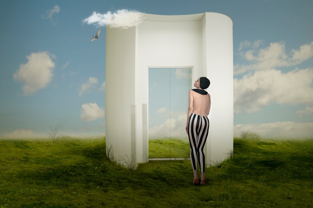 Woman at Surreal Portal by Christine von Diepenbroek