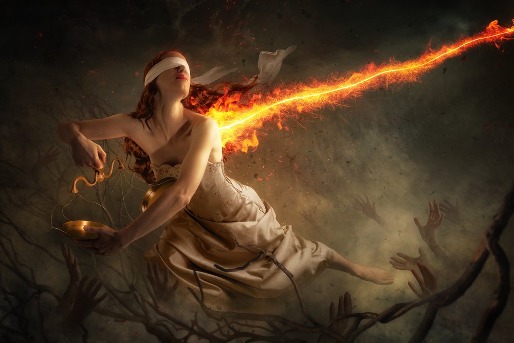 Blinded Justice Ascending by Christophe Kiciak