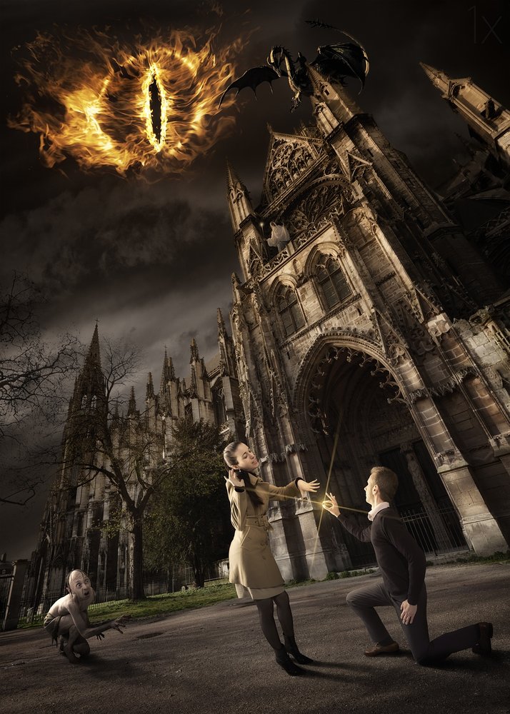 Epic Cathedral Dark Fantasy by Christophe Kiciak