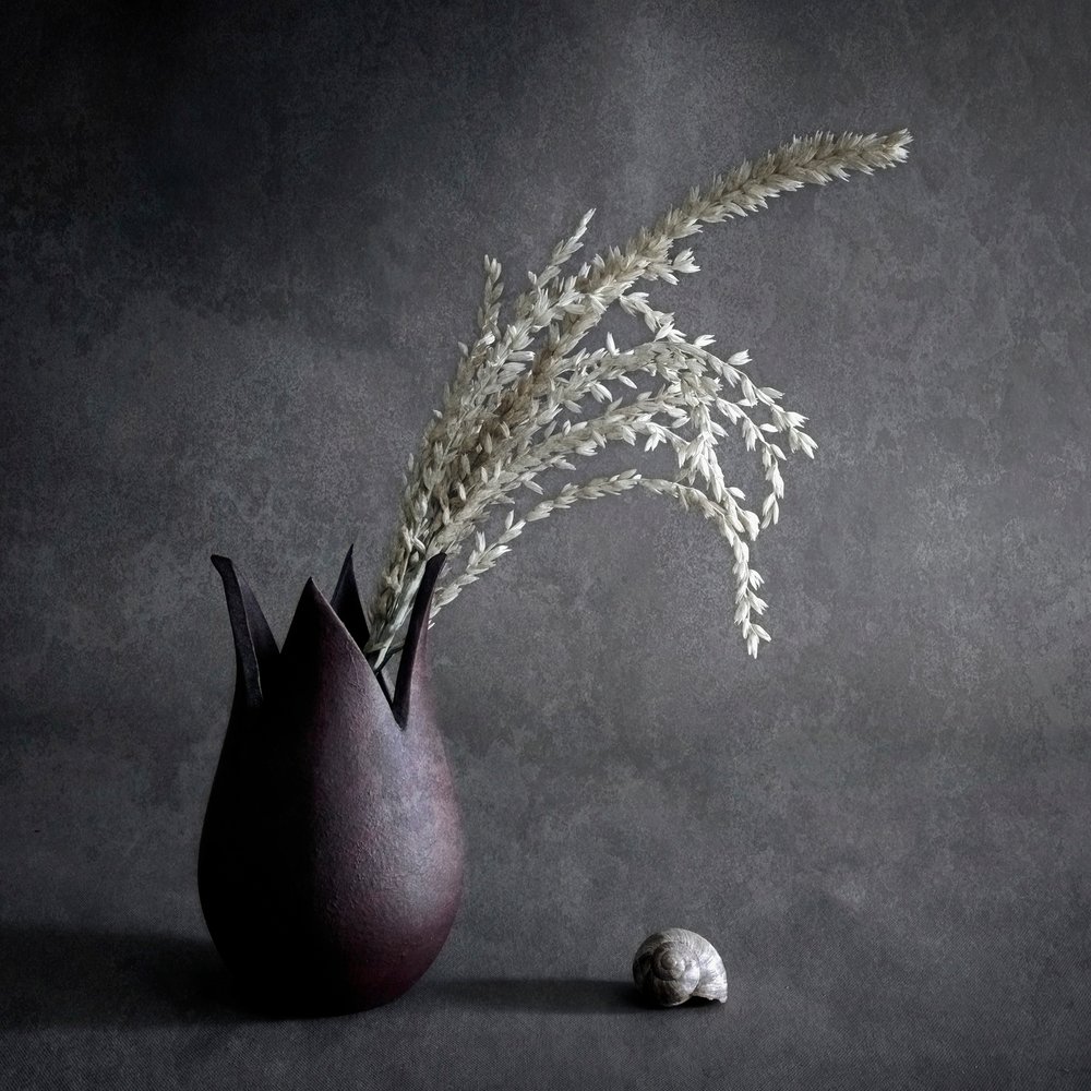 Dark Botanical Still Life by Cicek Kiral
