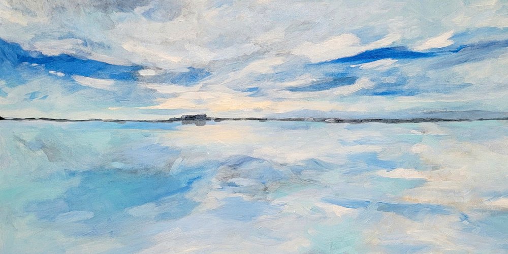 Calm Sky Reflection by Claire Whitehead