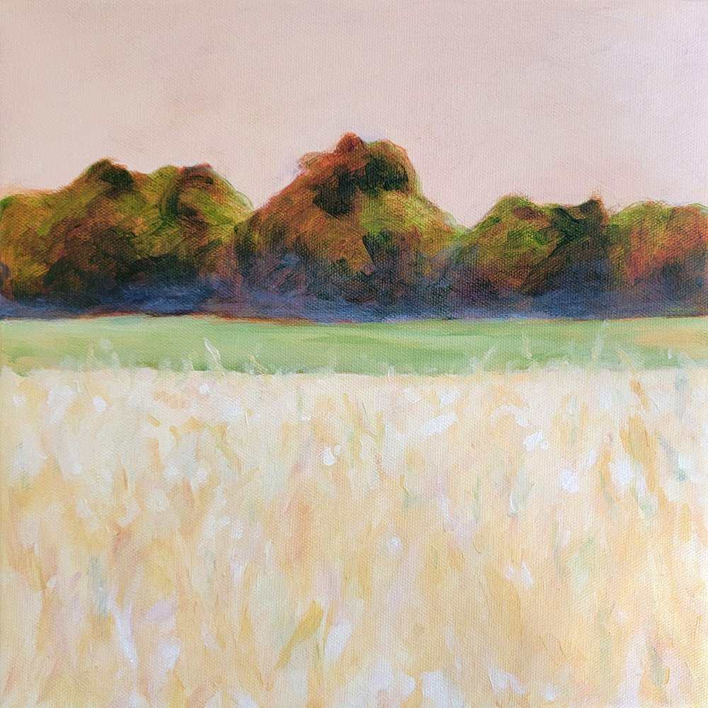 Pastel Field Horizon by Claire Whitehead