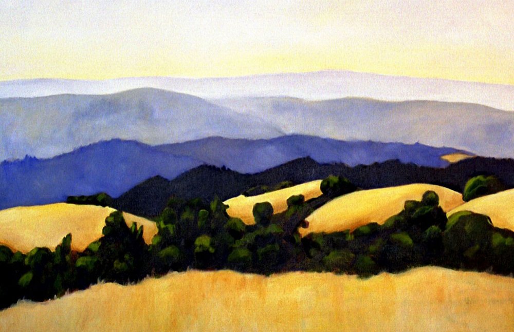 Serene Golden Hills by Claire Whitehead