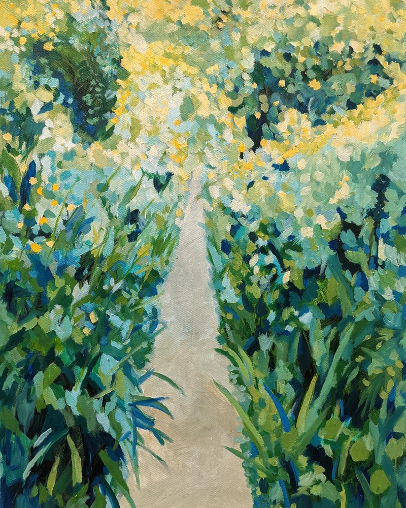Vibrant Garden Path by Claire Whitehead