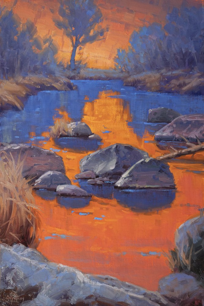 Sunset River Reflections by Cody DeLong