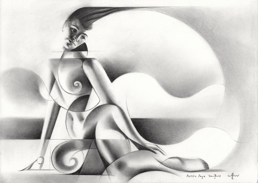 Abstract Geometric Nude by Corné Akkers