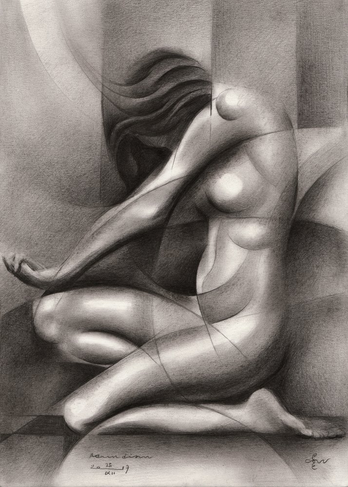 Abstract Graceful Figure by Corné Akkers