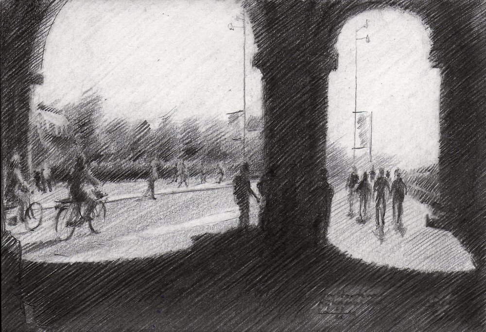 Arched Urban Scene by Corné Akkers