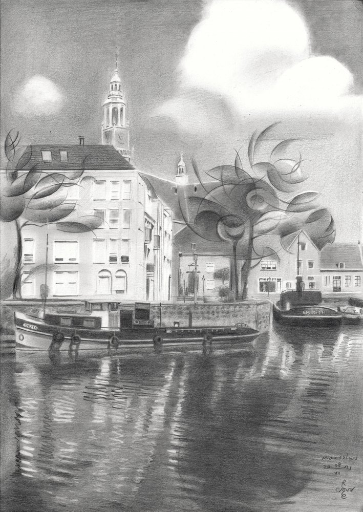 City Canal Reflections by Corné Akkers