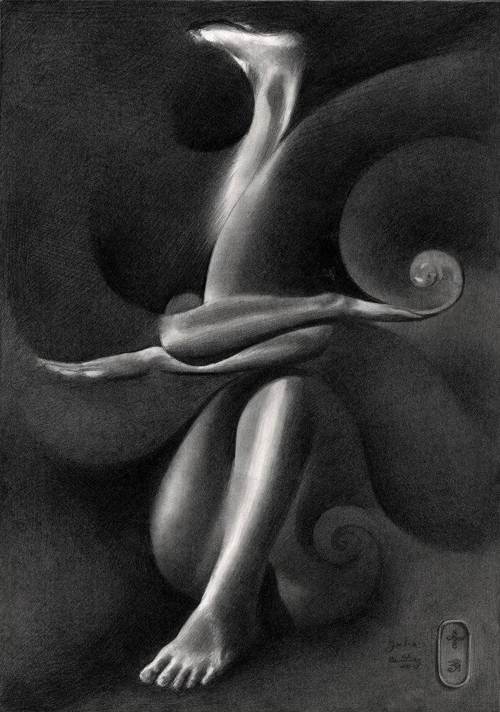 Elegant Surreal Figure by Corné Akkers