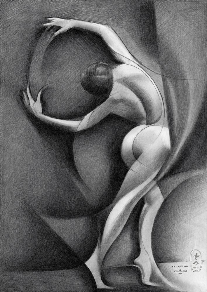 Graceful Nude Dancer by Corné Akkers