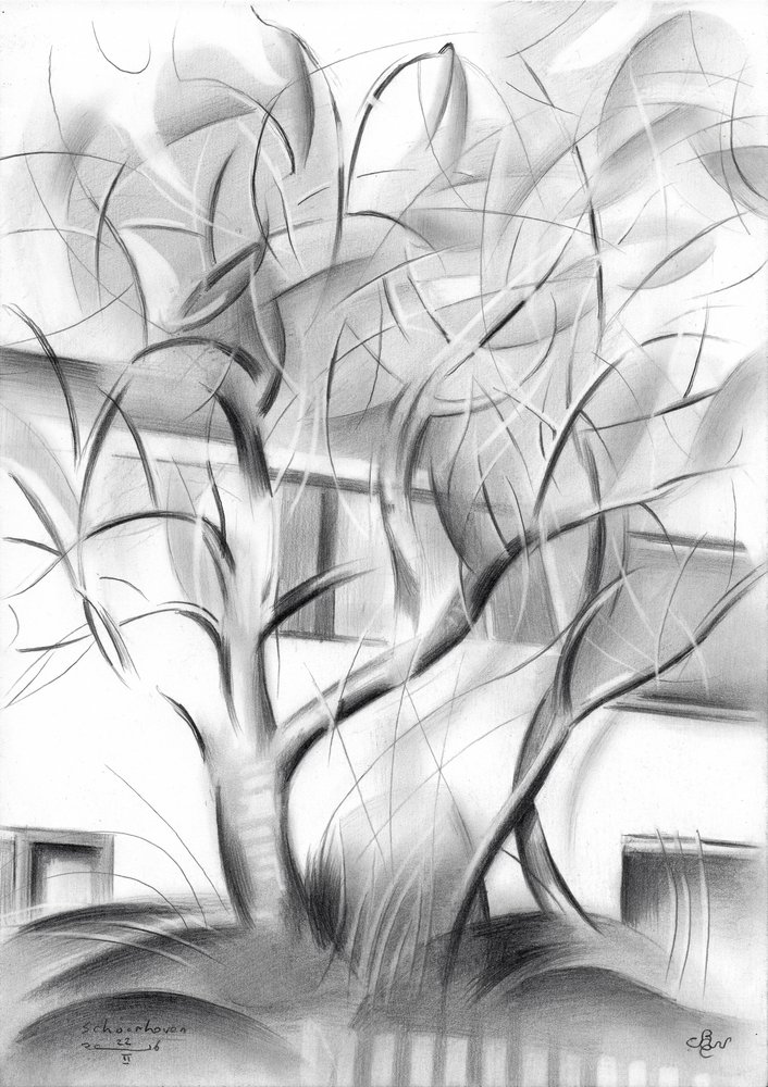 Modern Abstract Trees by Corné Akkers
