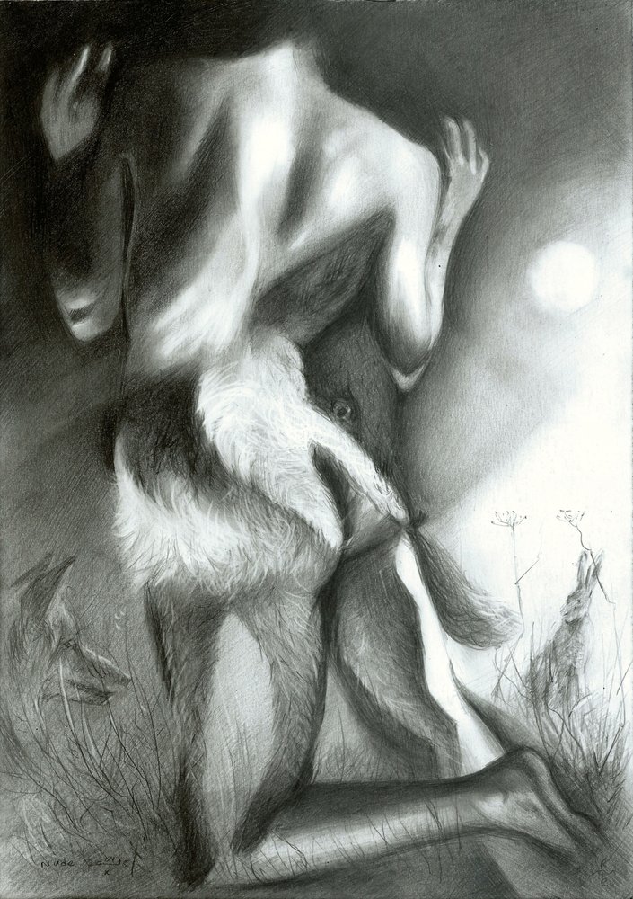 Moonlit Badger Transformation by Corné Akkers