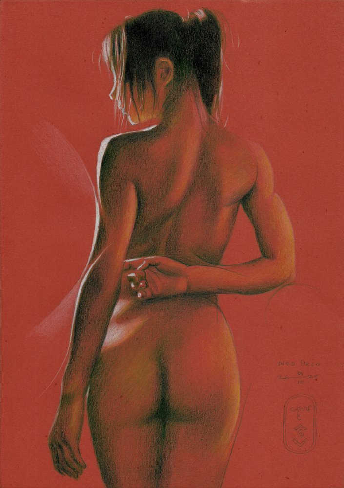 Nude Female Figure by Corné Akkers