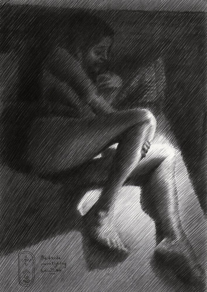 Pensive Nude Figure by Corné Akkers