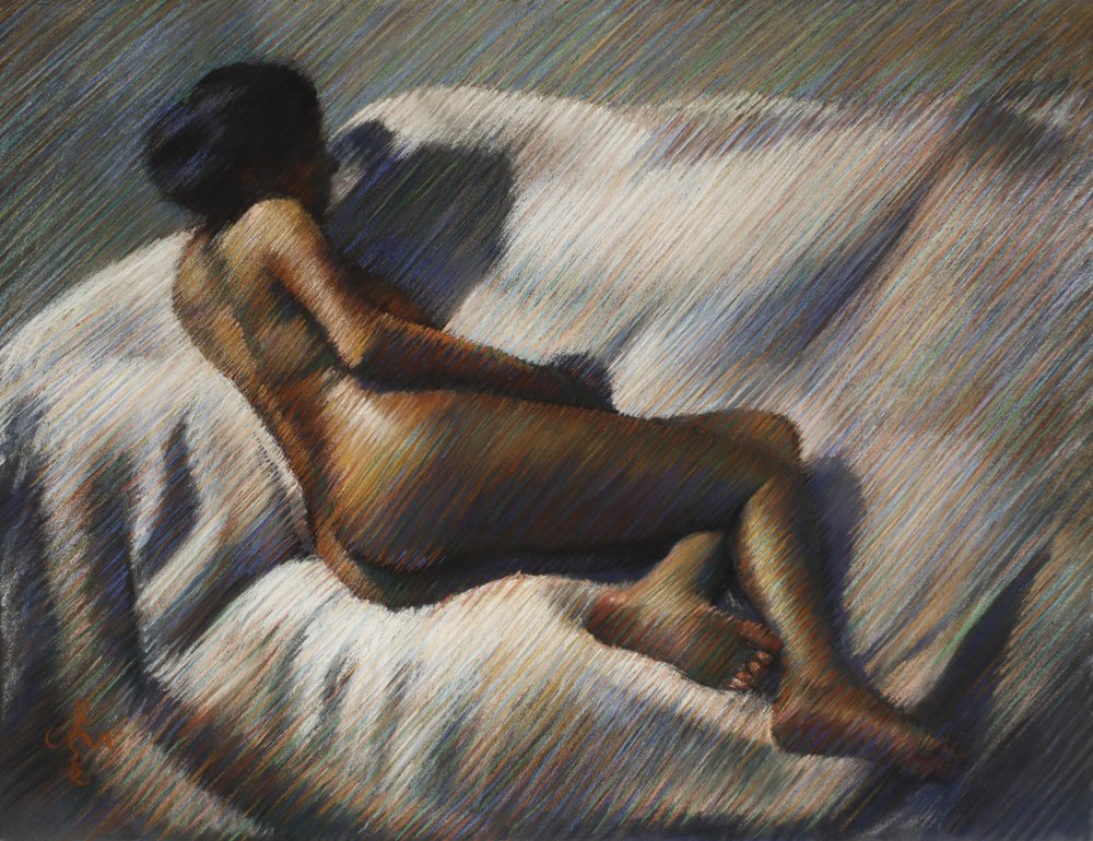 Quiet Reclining Woman by Corné Akkers