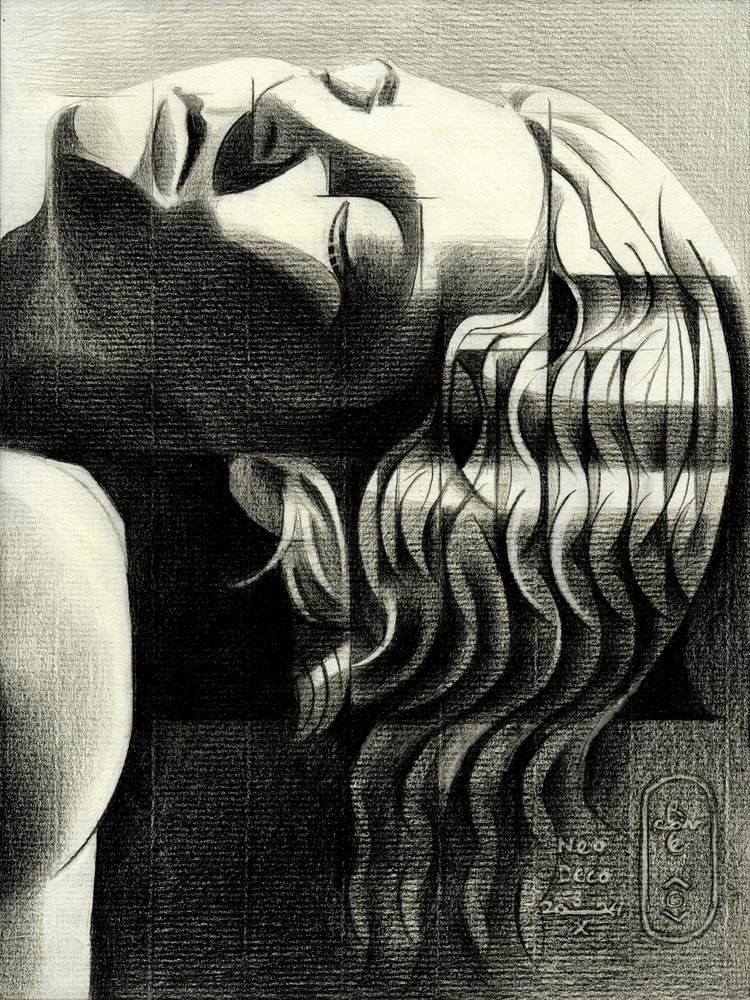 Serene Woman Portrait by Corné Akkers
