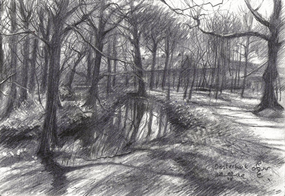 Winter Woodland Stream by Corné Akkers