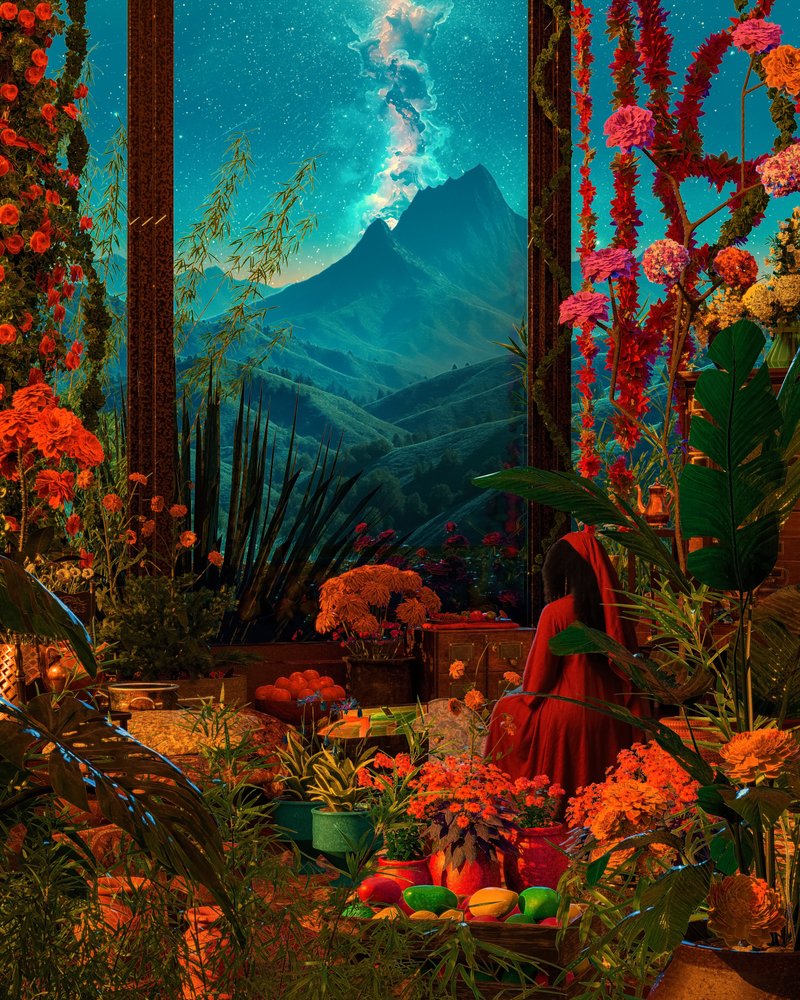 Starry Mountain Garden by CosmoZach