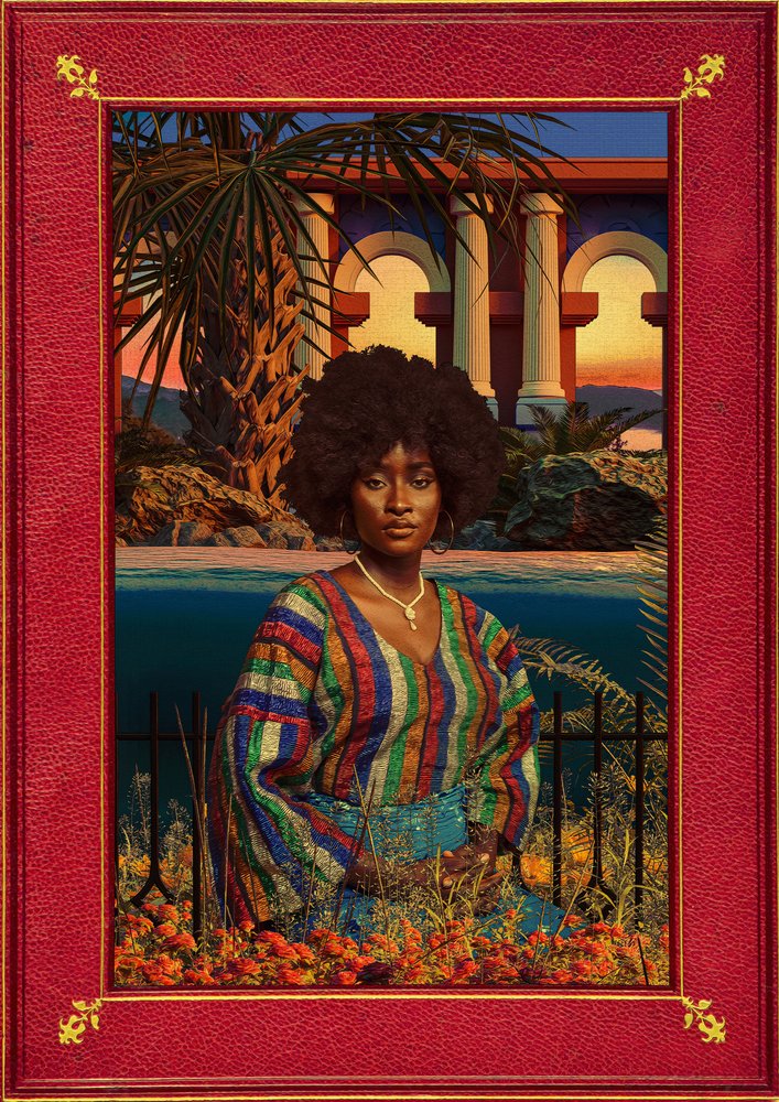 Vibrant Woman Tropical Sunset by CosmoZach