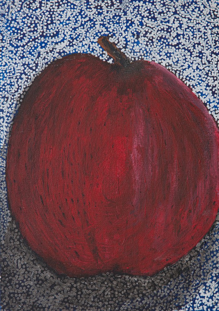 Vibrant Red Apple Dots by Dale Hefer & Family