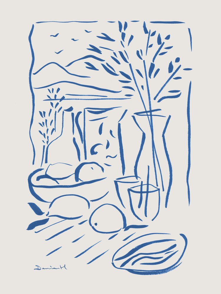 Mediterranean View by Dan Hobday