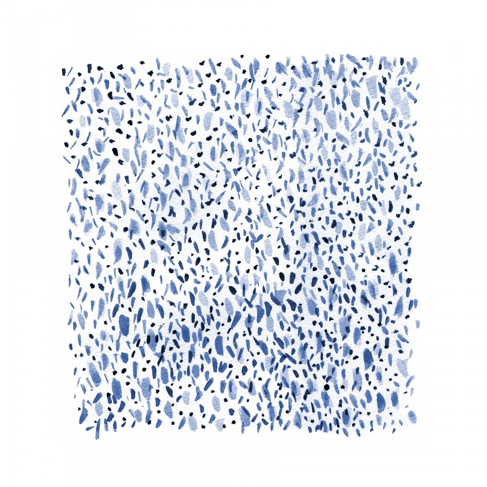 Blue Speckled Pattern by Danushka Abeygoda
